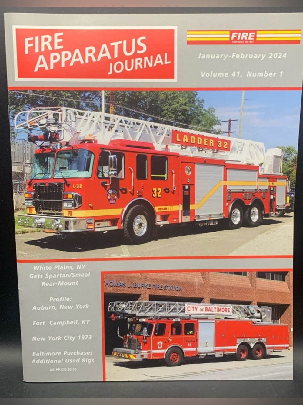 Fire Apparatus Journal Jan February 2024 Vol 41 Number 1 Auburn NY White Plains